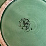 Vintage Cabbage Barbotine Dish