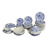 Service de table 52 pièces Derby Sarregemines Bleu profond