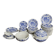 Derby Sarregemines 52-Piece Dinnerware Set, Deep Blue