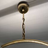 Suspension vintage doré/vert