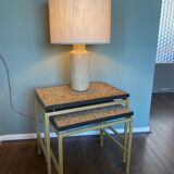 Vintage Earthenware Craquelé Mid-Century Table lamp by Pieter Groeneveldt, 1950s