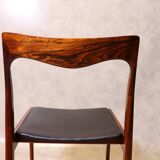Set of 4 AWA rosewood dining chairs
