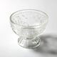 Set of 4 Vintage Pressed Glass Dessert Bowls Cibulak by Pavel Panek / 1977