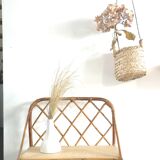 Rattan shelf