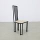 6x Postmodern Dining Chair, 1980s NEW upholstery