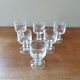 6 vintage crystal liqueur glasses