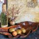 Antique XXL carved solid wood leaf cutter