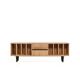 Vinyl Record Storage Cabinet Oak "Nolana"