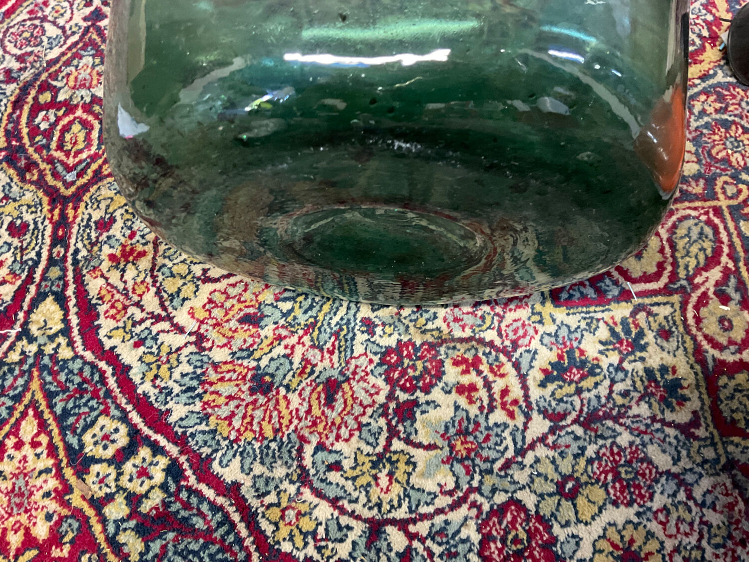 Lady Jeanne old glass paste bottle from the 50s