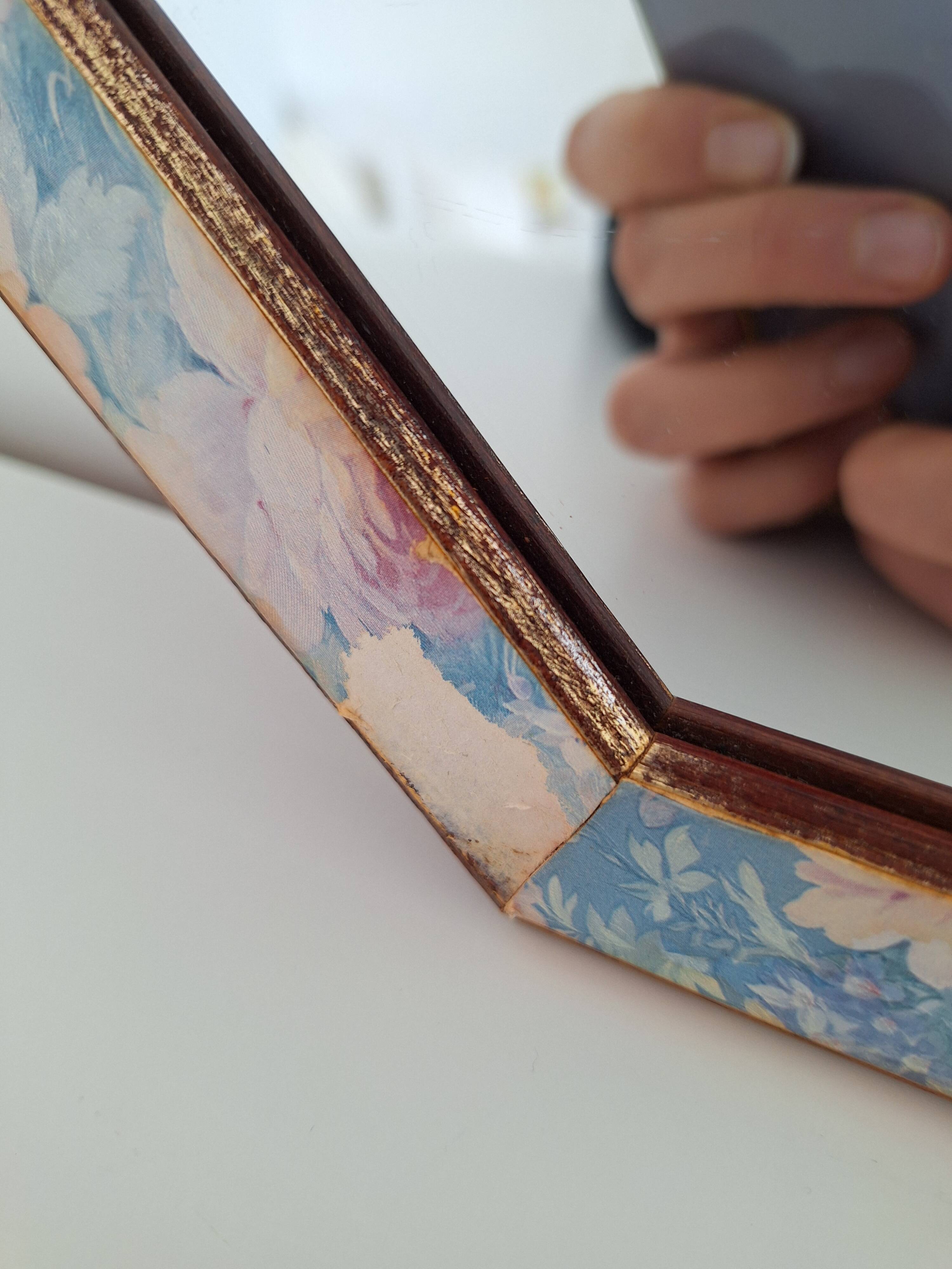 Vintage octagon mirror