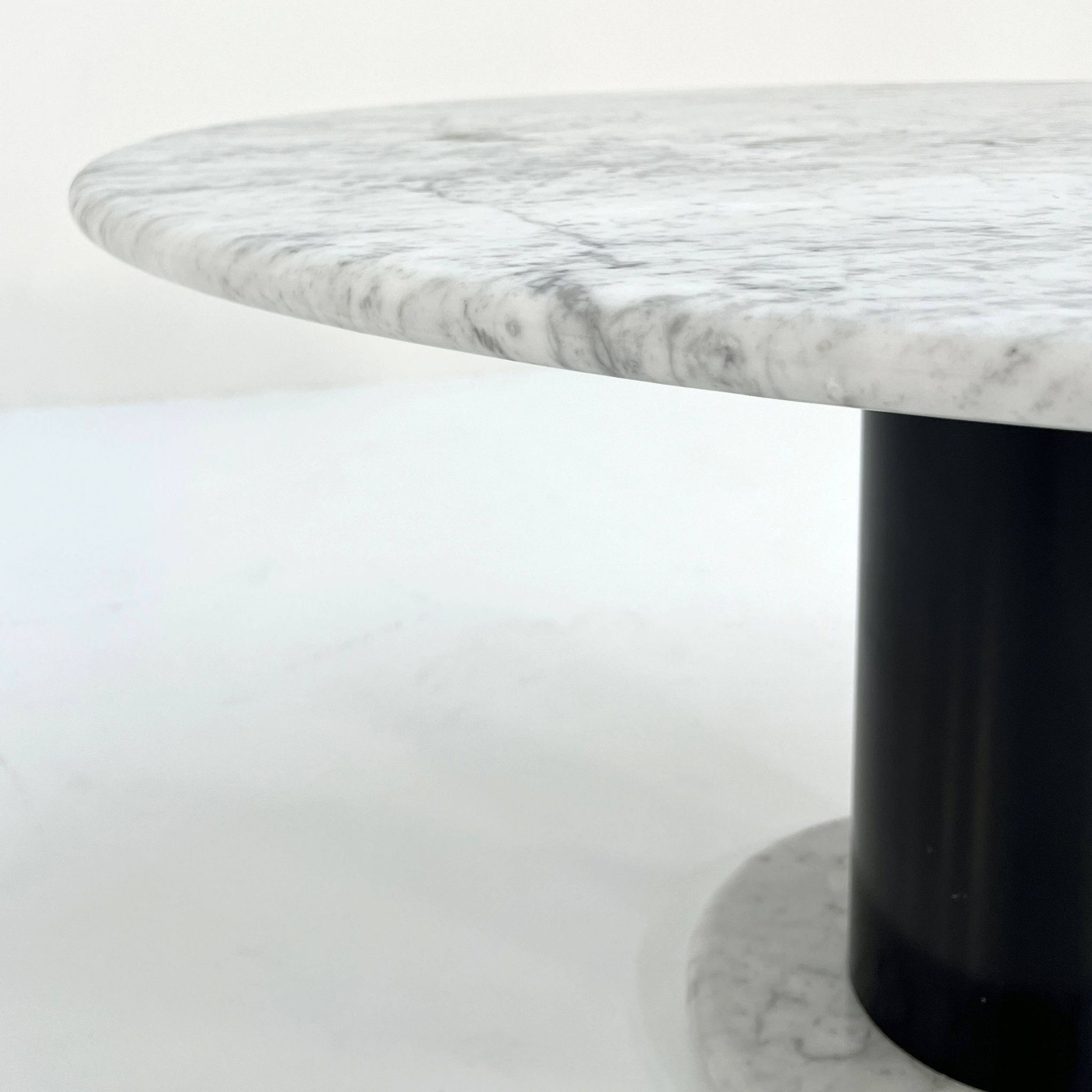 120cm Loto Rosso Marble Dining Table by Ettore Sottsass for Poltrono