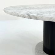 120cm Loto Rosso Marble Dining Table by Ettore Sottsass for Poltrono
