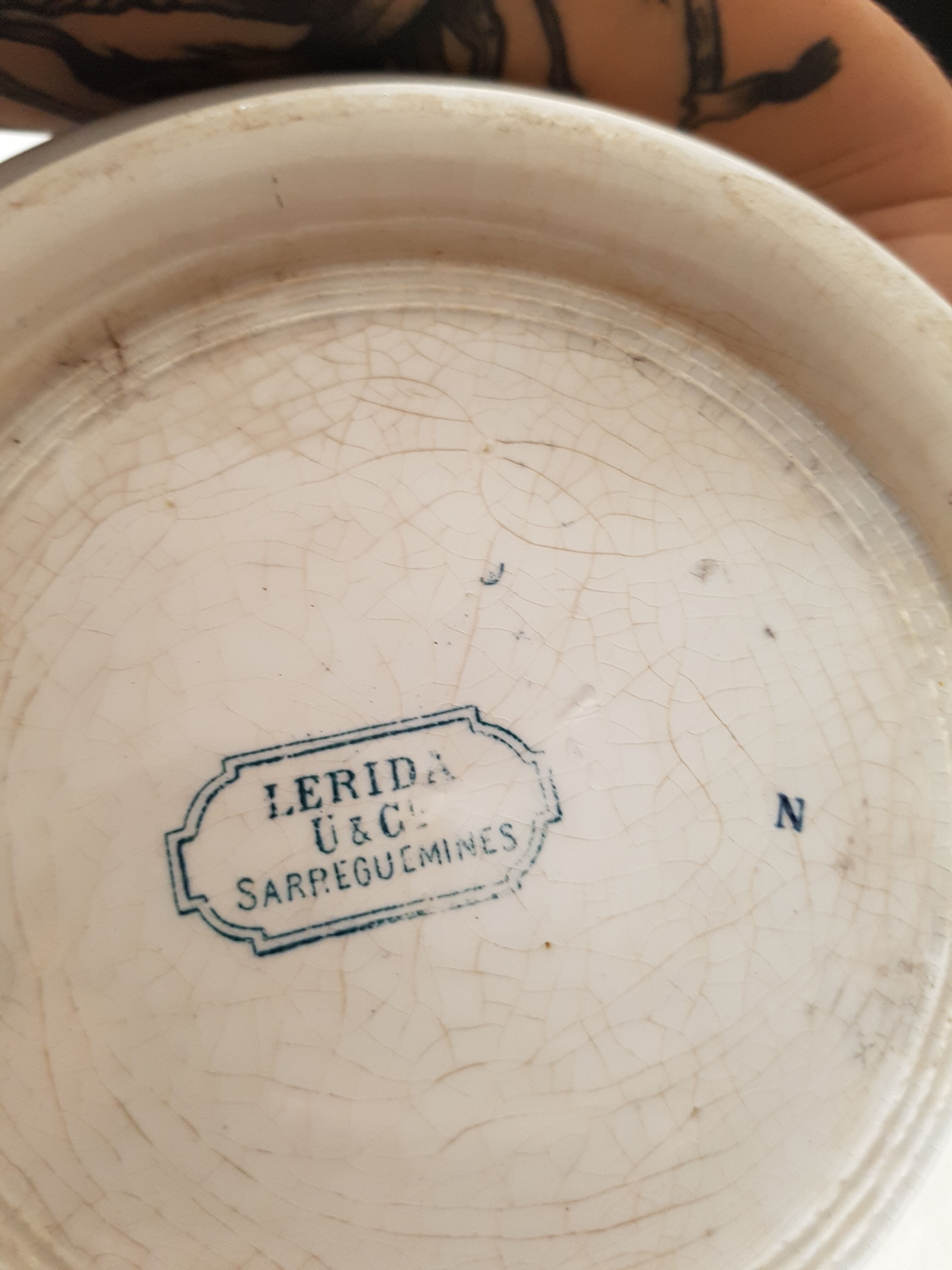 Tureen sarreguemines lerida u&c 1900