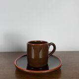6 coffee cups with saucers, Toreboda Sweden, 1960