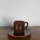 6 coffee cups with saucers, Toreboda Sweden, 1960