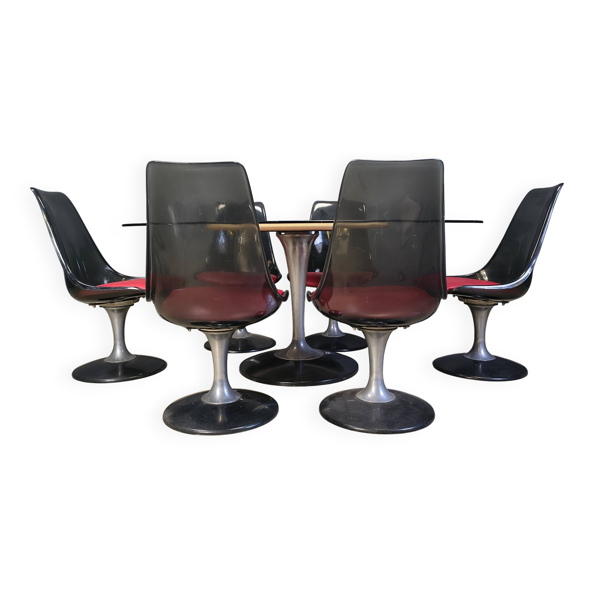 Space age dining set by Chromcraft, 1970s