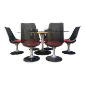 Space age dining set by Chromcraft, 1970s