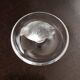 Lalique france empty pocket baguier in molded crystal pressed satin partridge