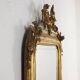 Antique gilded wooden mirror, Lombardy, 19th century
