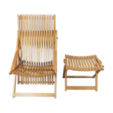 Teak garden chair