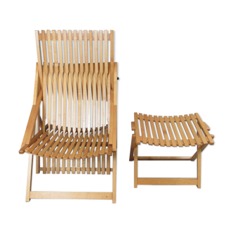 Chaise de jardin en teck