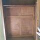 Pitch pine mirrored wardrobe bonnetiere wardrobe