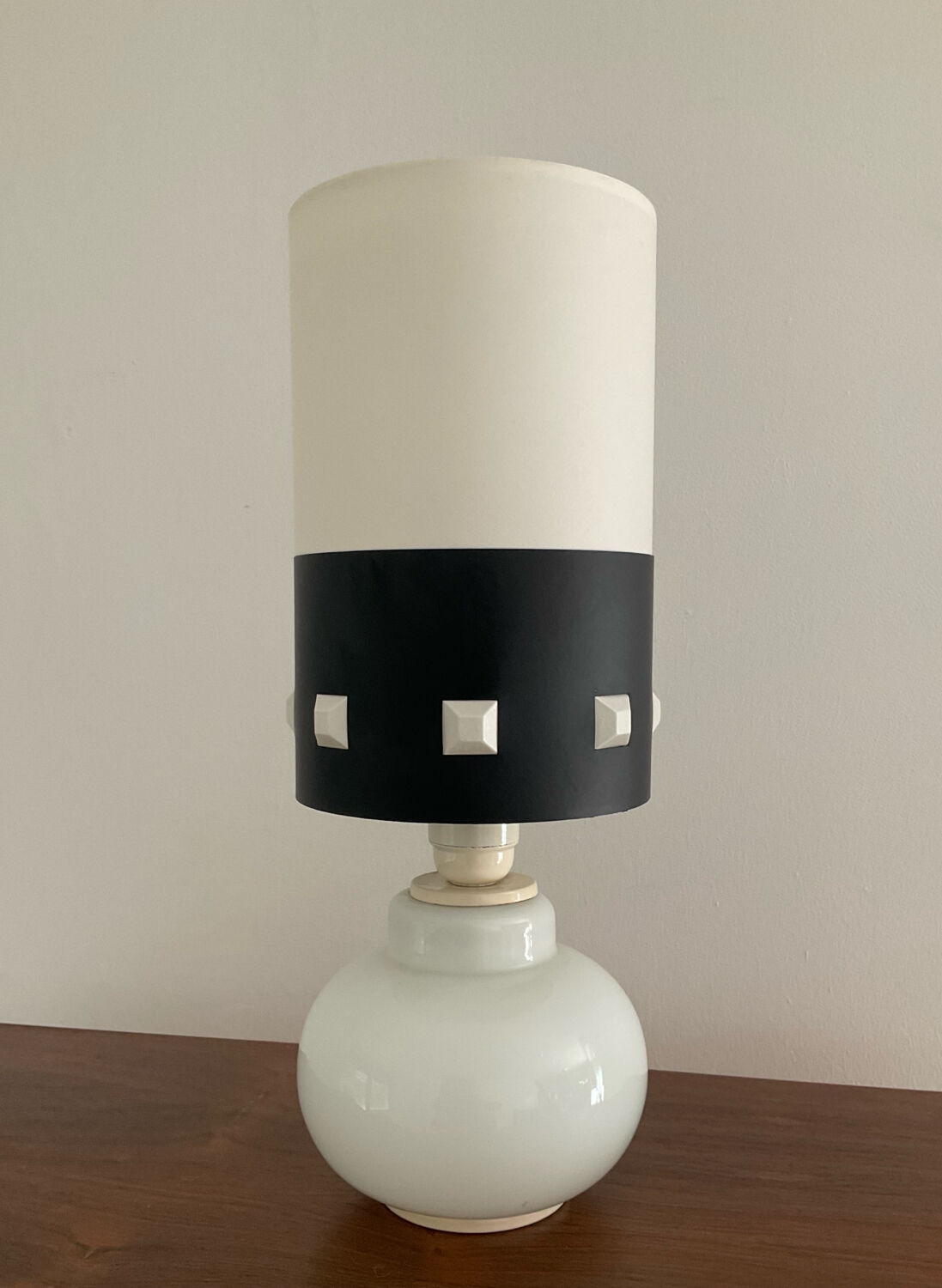 Vintage opaline lamp