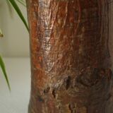 Vase primitif bois vintage