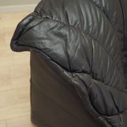 Leather armchair, Italian design, 1960s, production: Italy