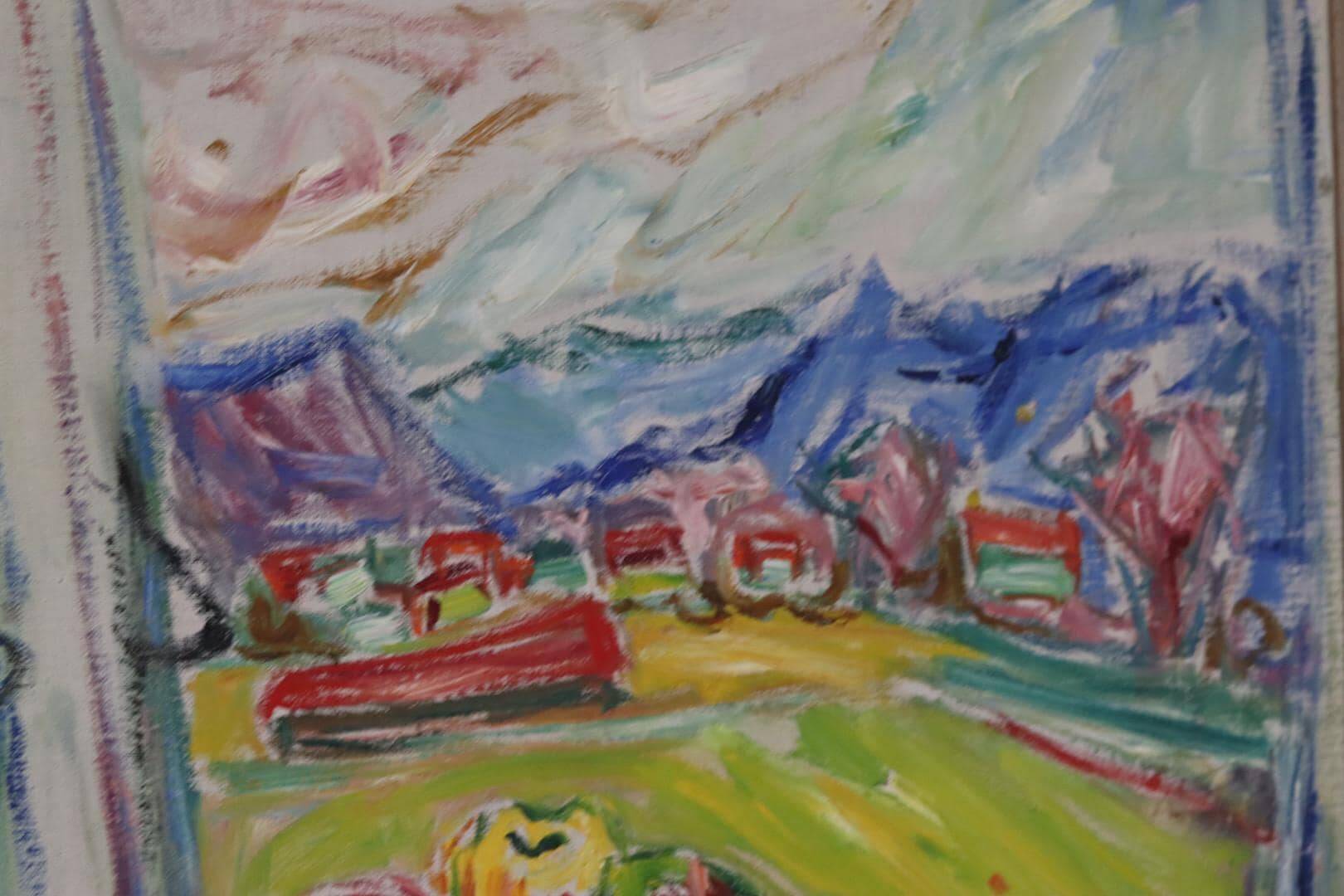 « Paysage avec nature morte » par Wilhelm W. (Attribué)