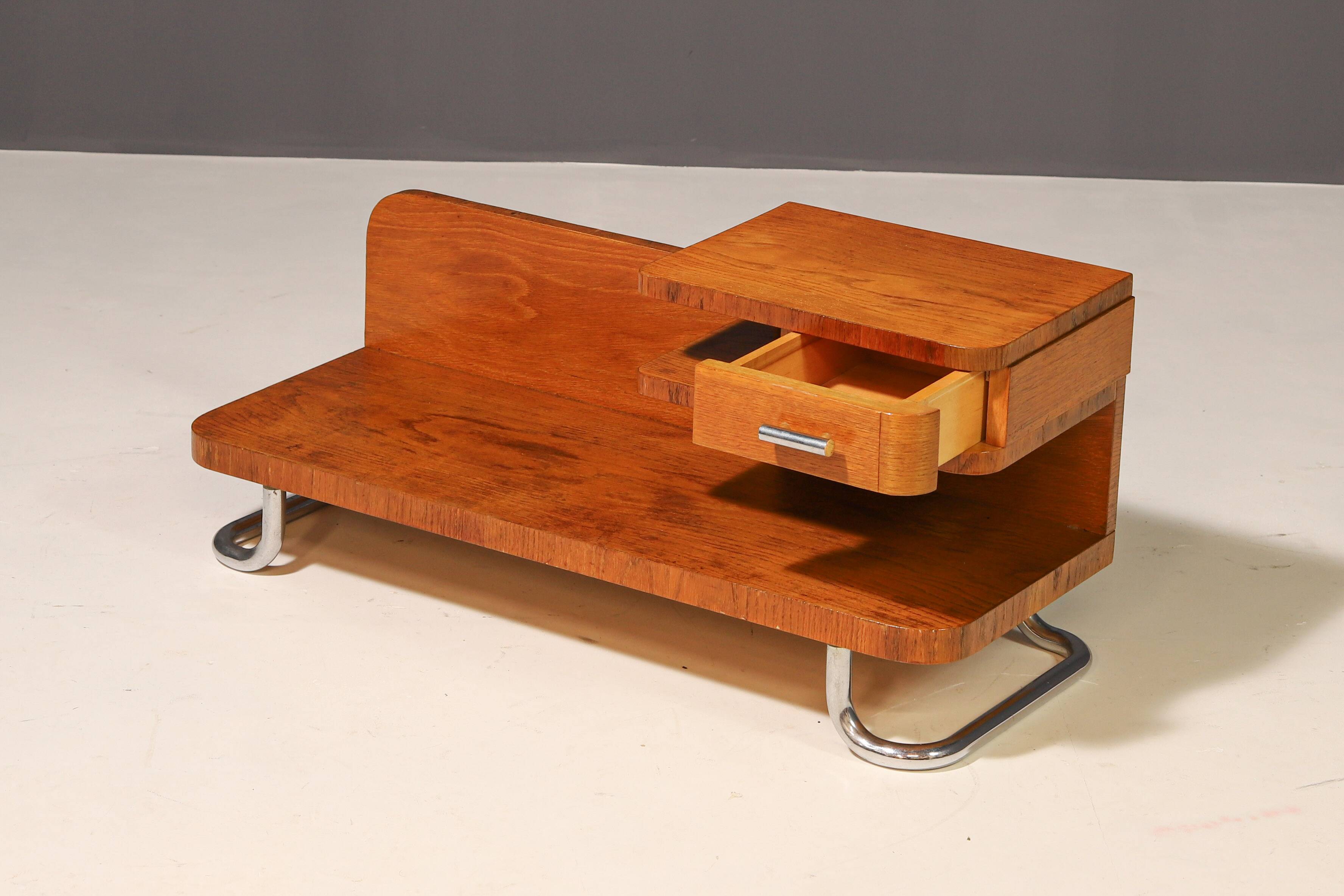 Functionalist Side/Night Table | Kovona, 1940s