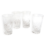 4 verres à whisky en cristal