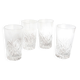4 crystal whiskey glasses