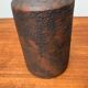 Brutalist vase from the mid-century German studio pottery by Gerhard Liebenthron, 1974.