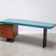 'Boomerang' ultra-rare desk by Jos De Mey for Van Den Berghe-Pauvers, 1960s.