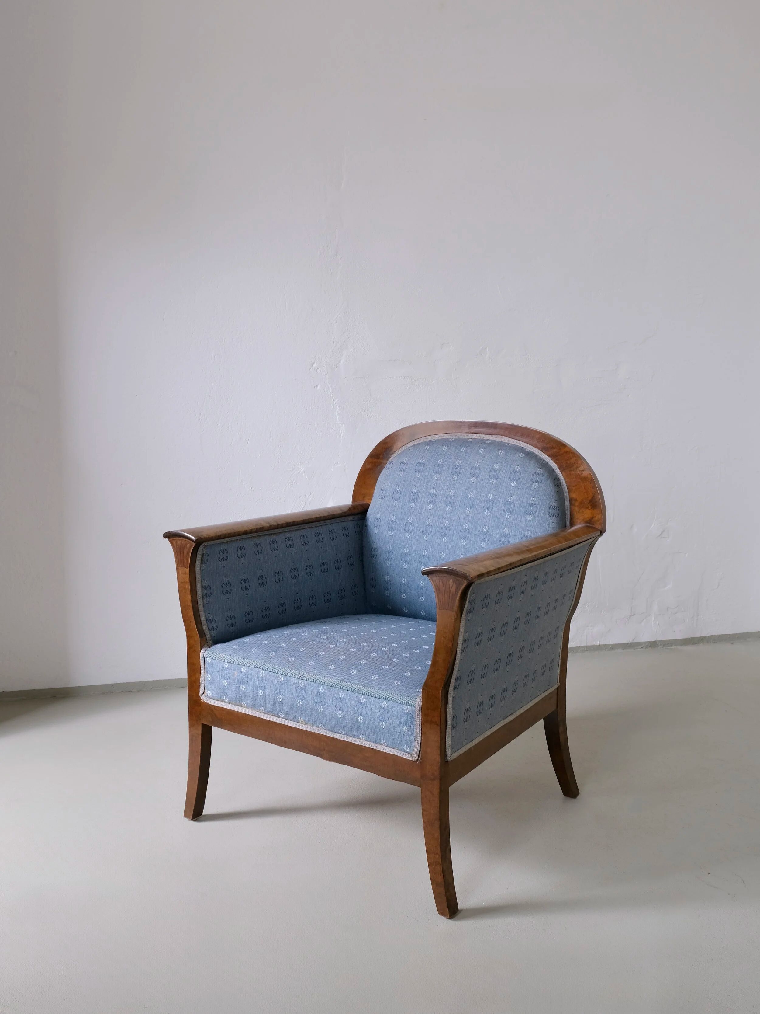 Chaises en satin de bouleau Biedermeier | Suède | ensemble de 2