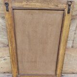 Ancien miroir Art déco en teck birman