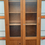 Glazed school wardrobe/bookcase - Vintage