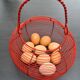 Metal salad basket: vintage