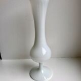 White opaline vase 50s-60s