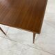 Vintage Scandinavian dining table expandable in 1960s teak