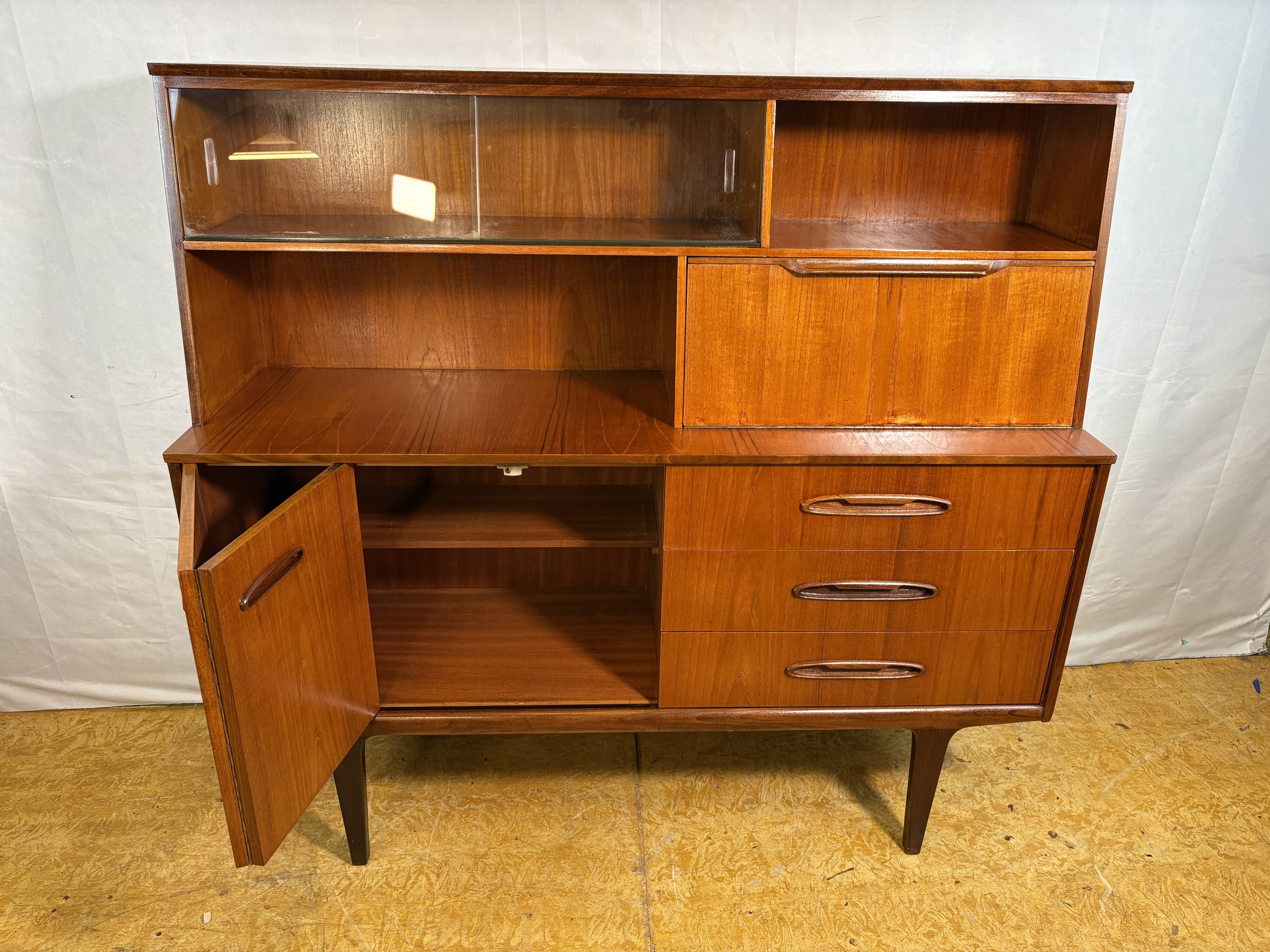 Mid Century Retro Teak Sideboard / Highboard by Jentique 1960  DanishD