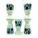 Series of 5 mazagrans or porcelain cups from Limoges
