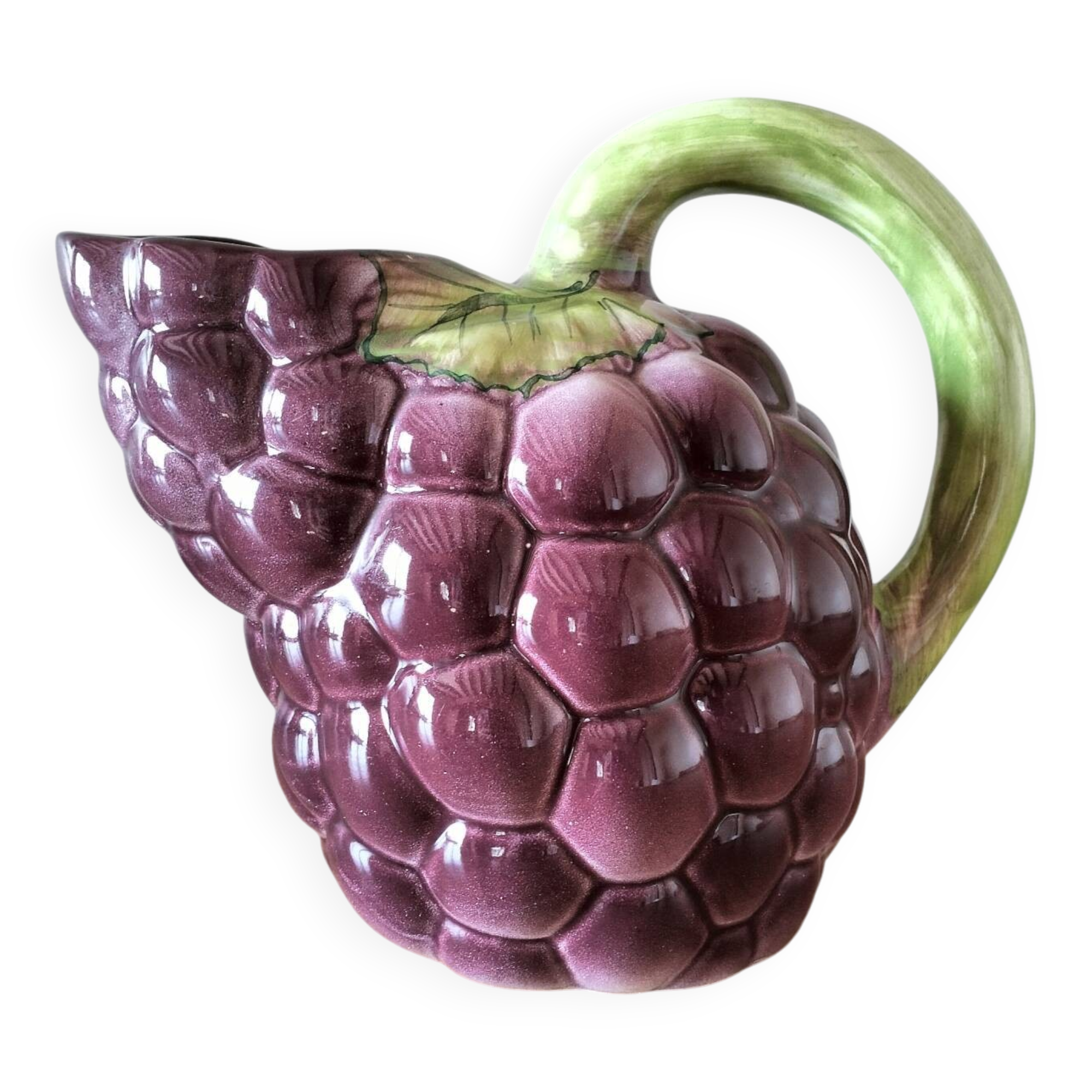 Jug, grape slipware