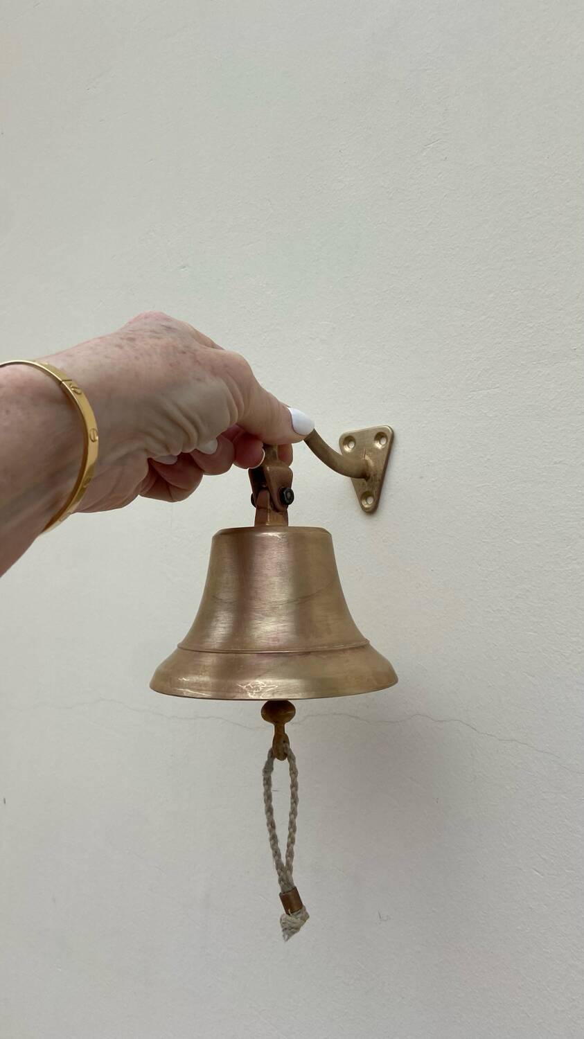 Vintage Solid Brass Wall Bell