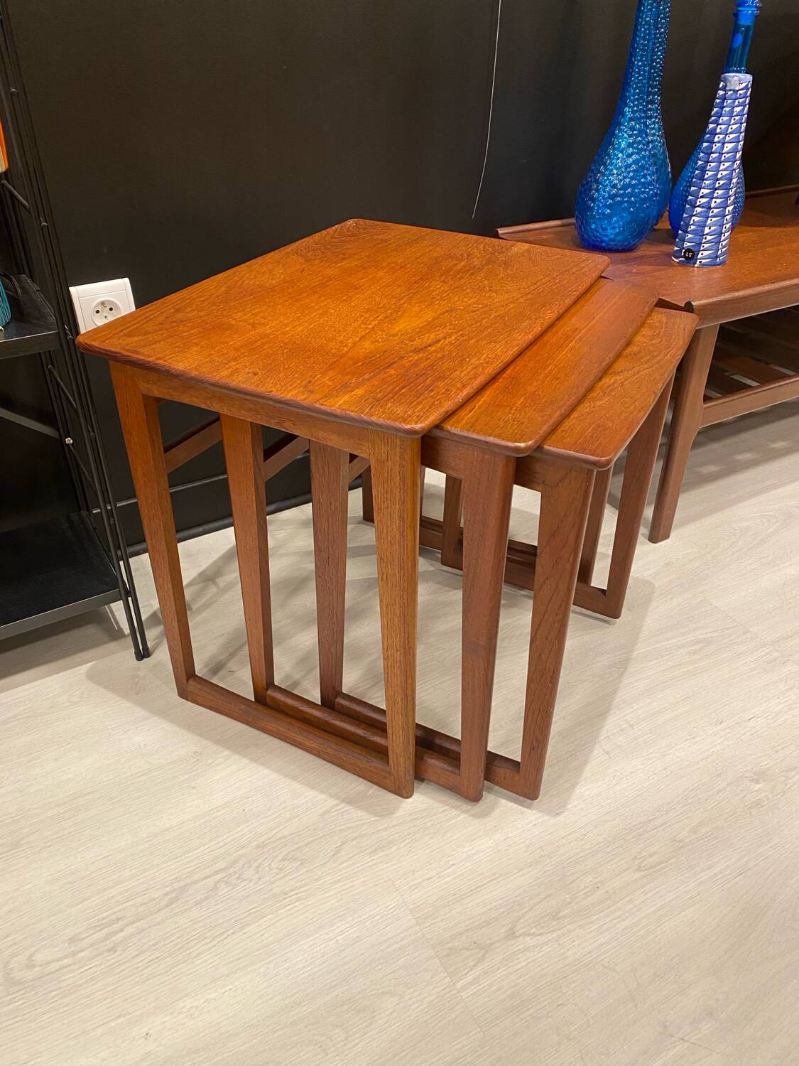Table gigogne teck scandinave 1970