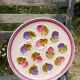Oyster dish decorated with flowers Ninon by MBFA - Pornic