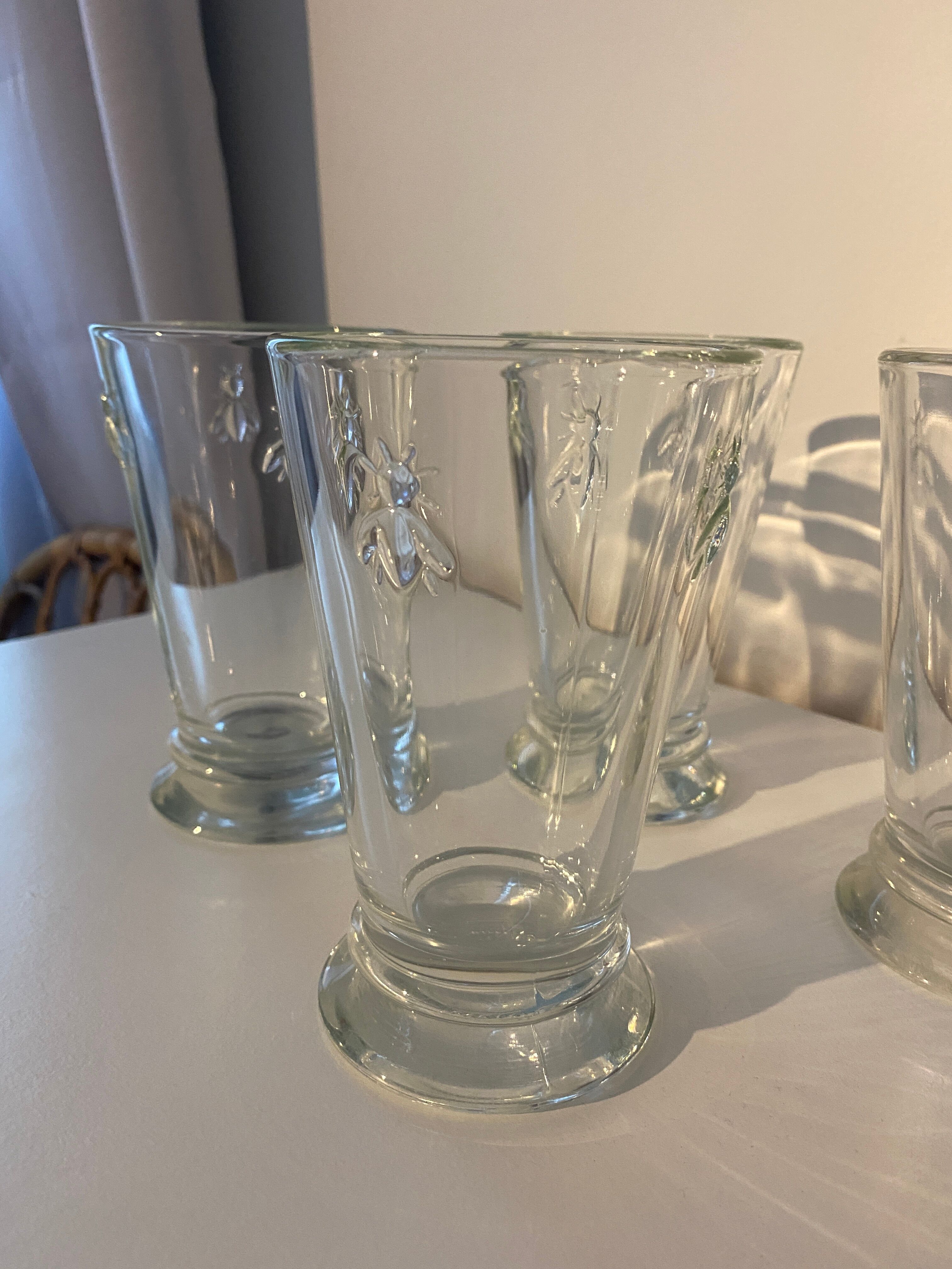 Set 6 verres à eau abeille Paris musée