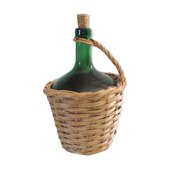 Demijohn with wicker basket