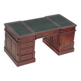 Victorian English style desk in solid mahogany 180 cm